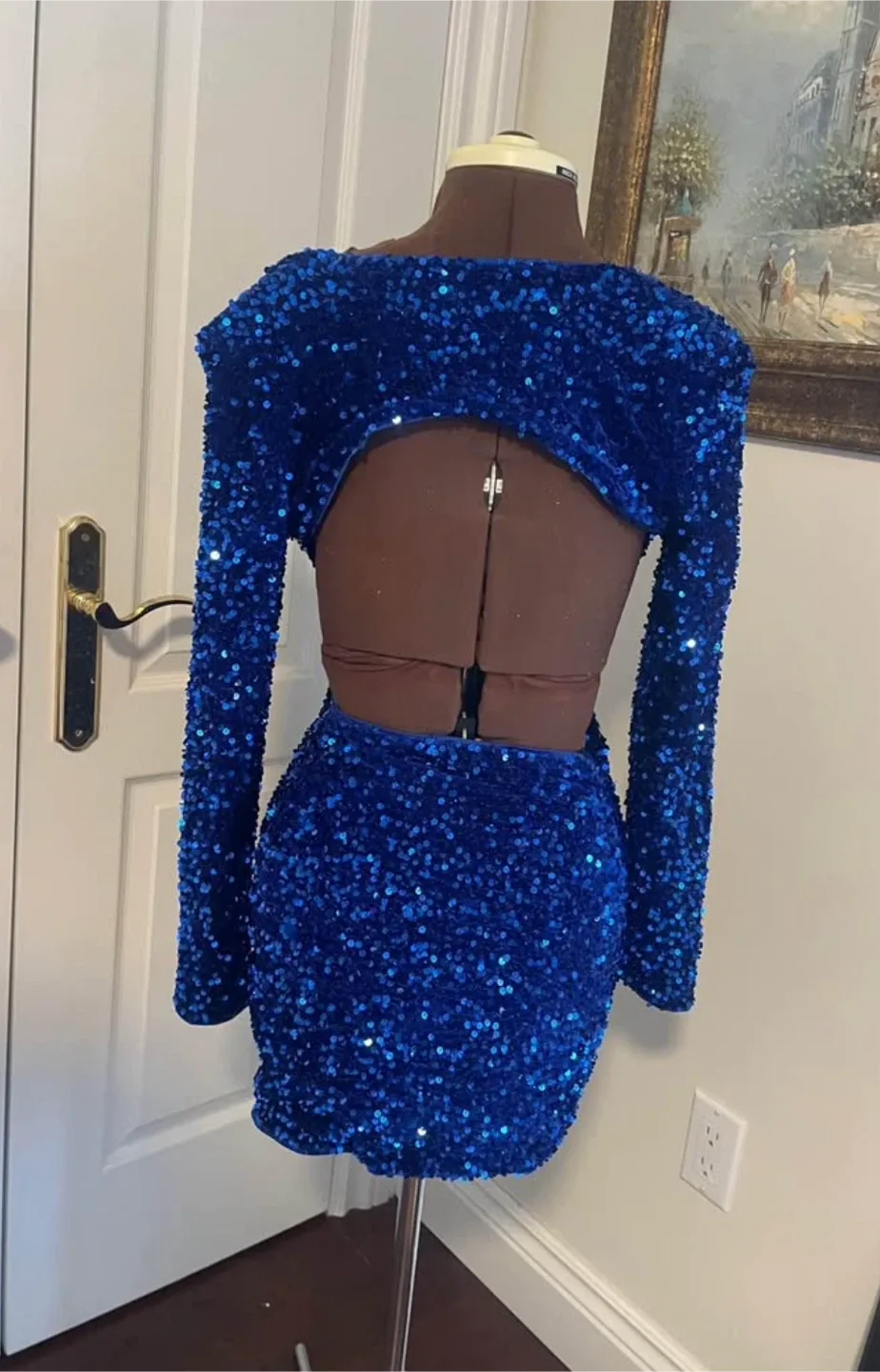 Blue Sequin Mini Dress image indicator(5)