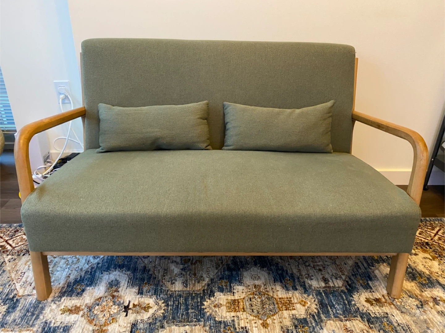 50" Loveseat Sofa - Mid Century Modern Style