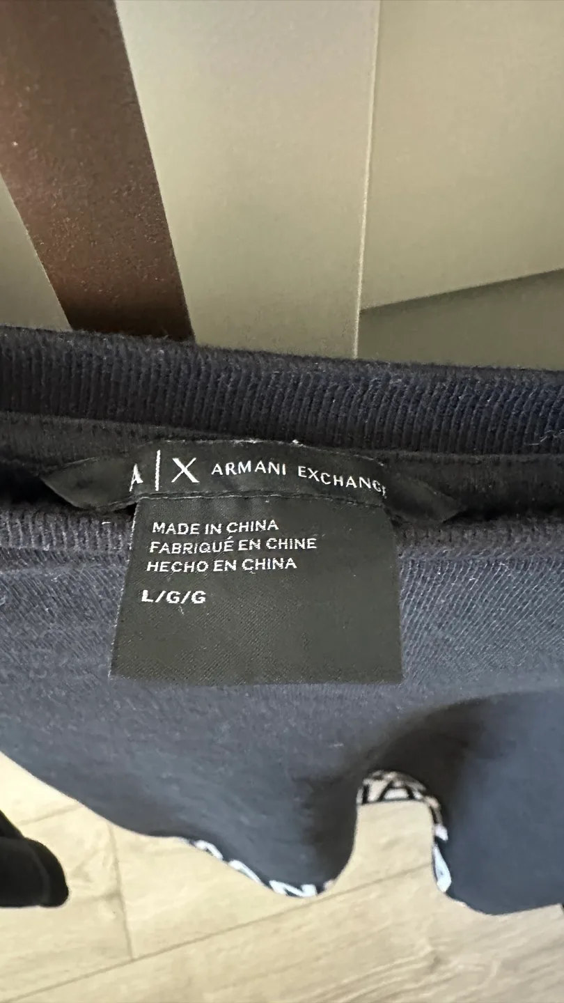Armani Exchange Black Sweatshirt - Size L image indicator(3)