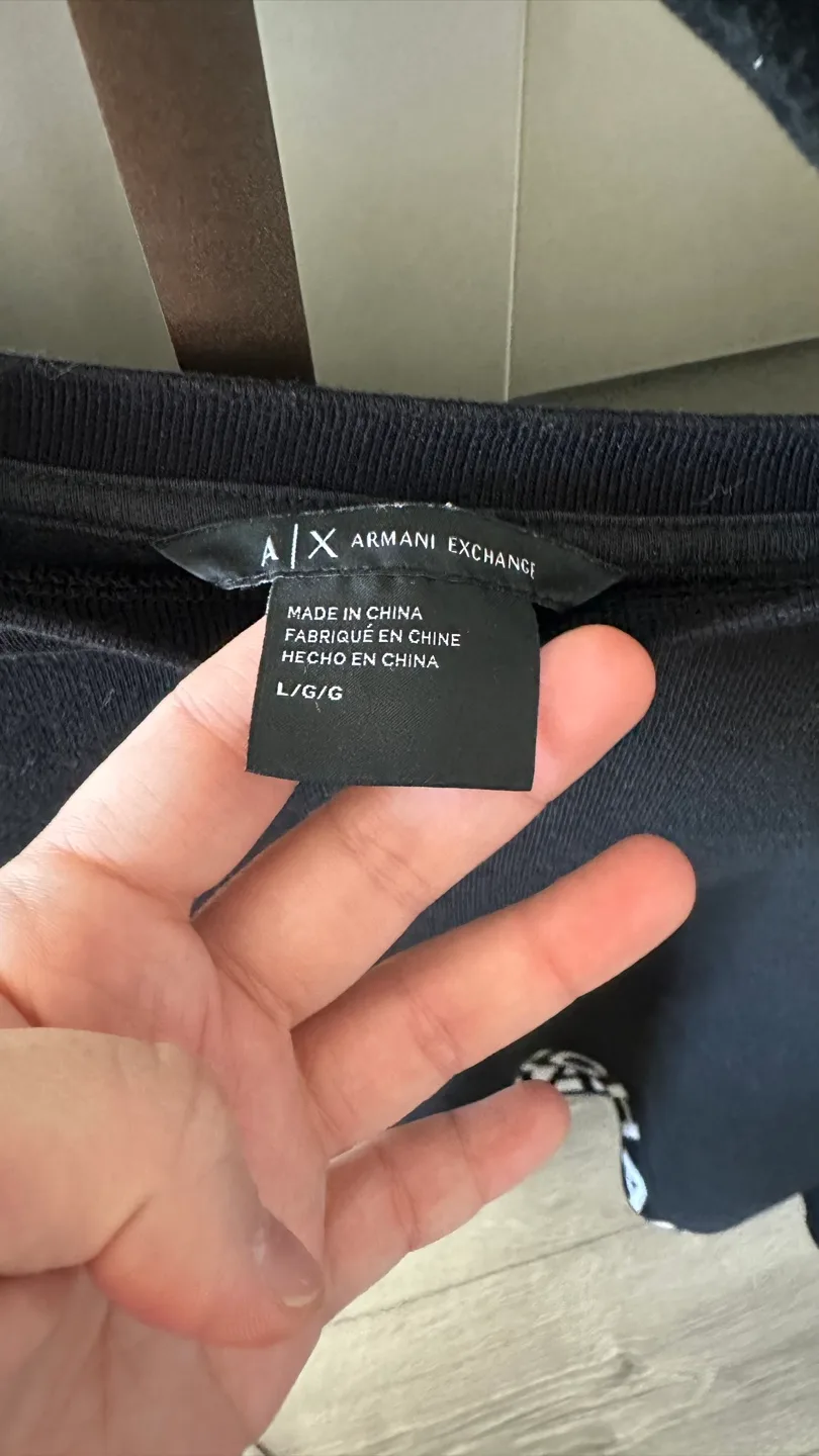 Armani Exchange Black Sweatshirt - Size L image indicator(2)