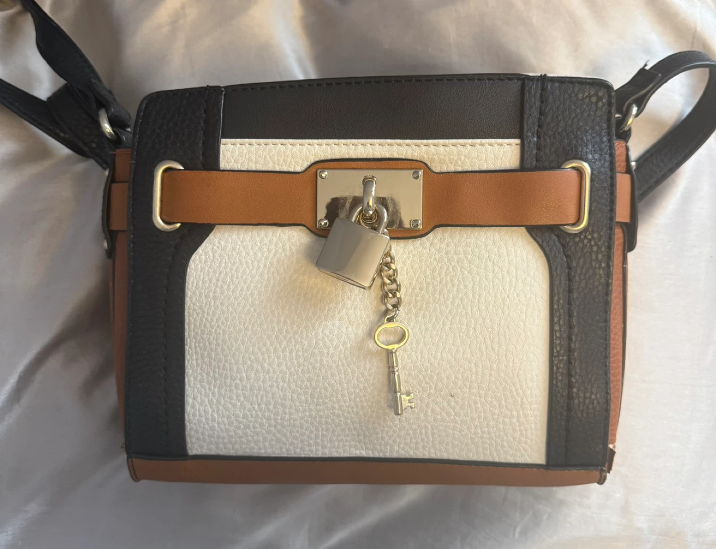 Elegant Colour Block Crossbody Bag