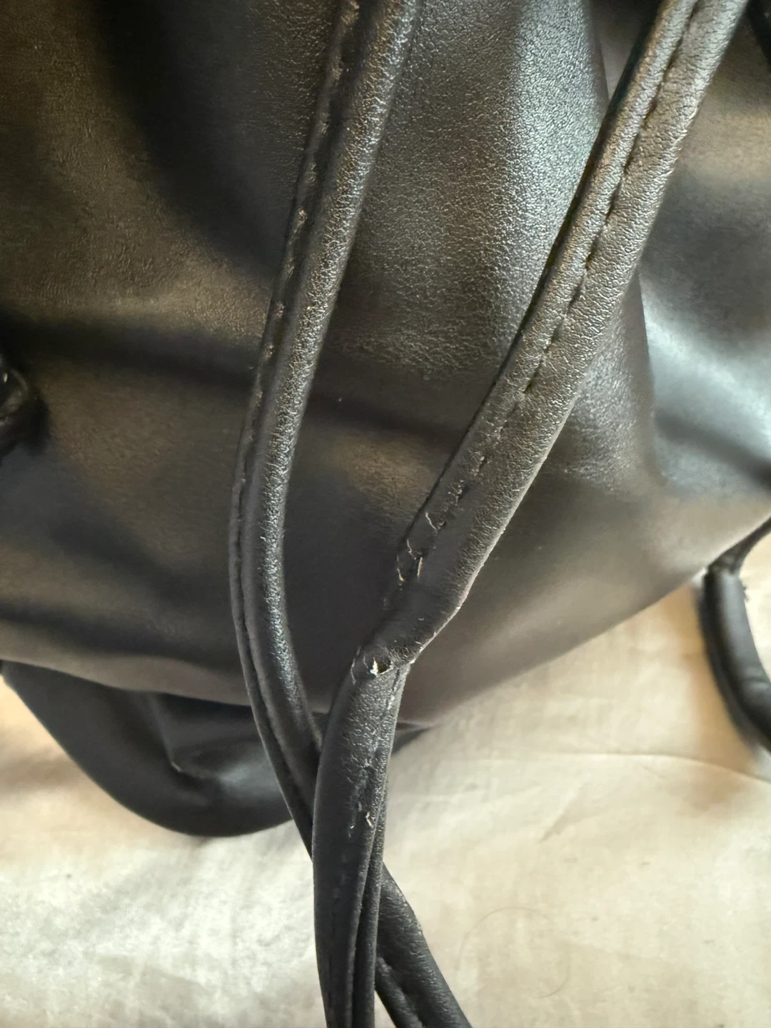 Black Drawstring Bucket Bag - photo 2