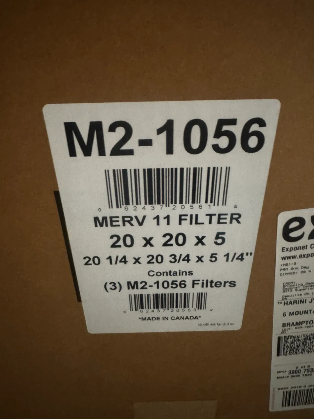 Merv 11 Filter 20x20x5 (3-pack) image indicator(3)