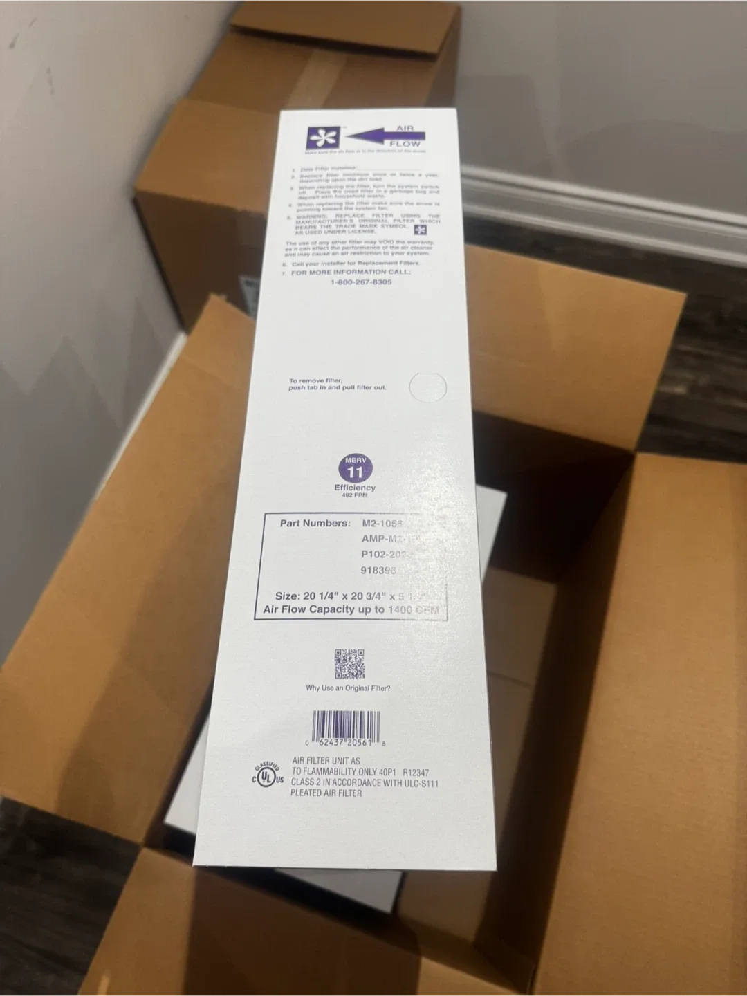 Merv 11 Filter 20x20x5 (3-pack)