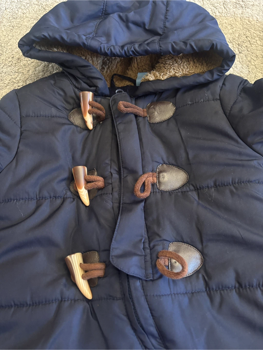 Navy Blue Baby Snowsuit with Mittens - photo 3
