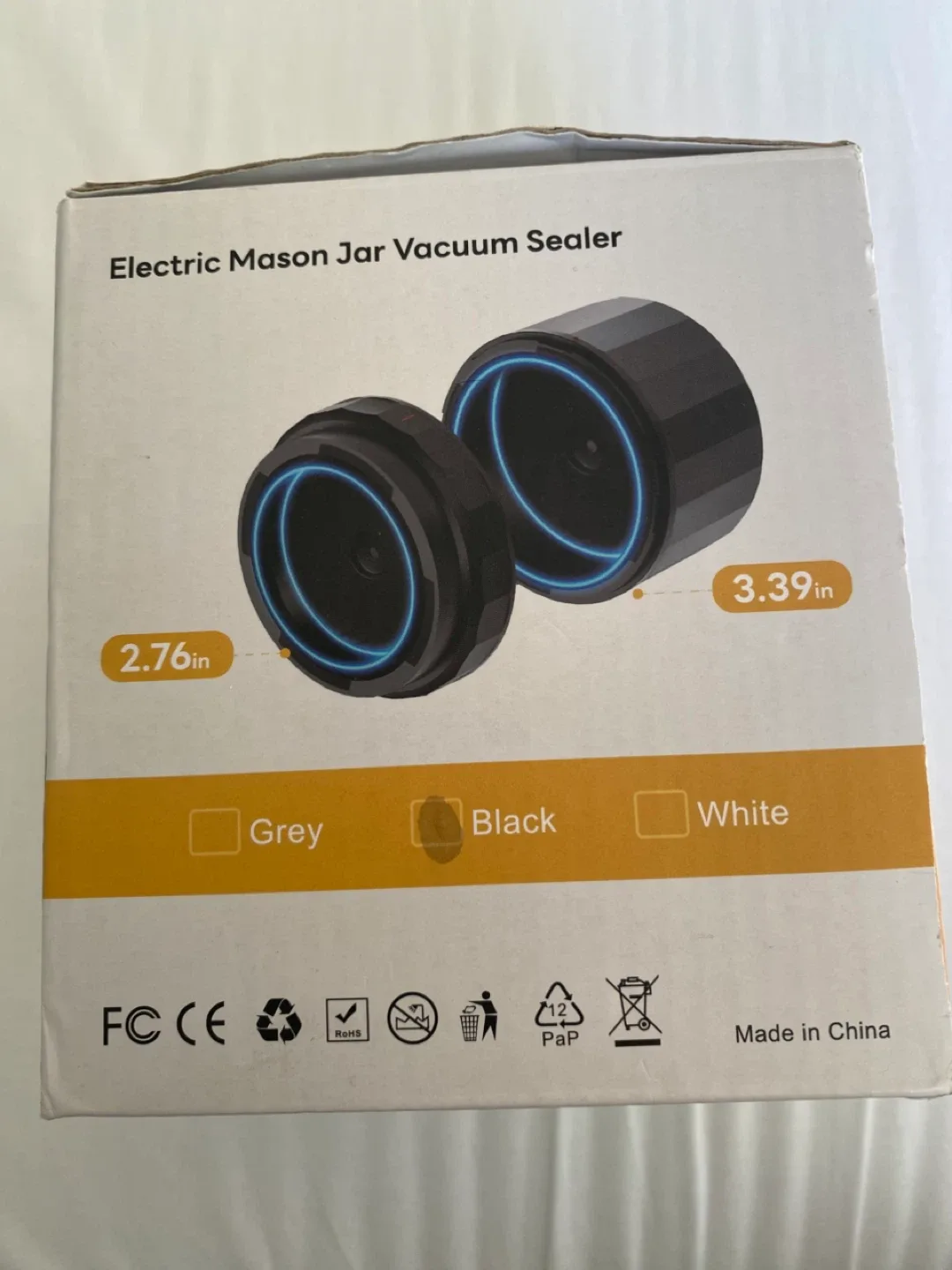 Electric Mason Jar Vacuum Sealer - Black - New in Box! image indicator(2)