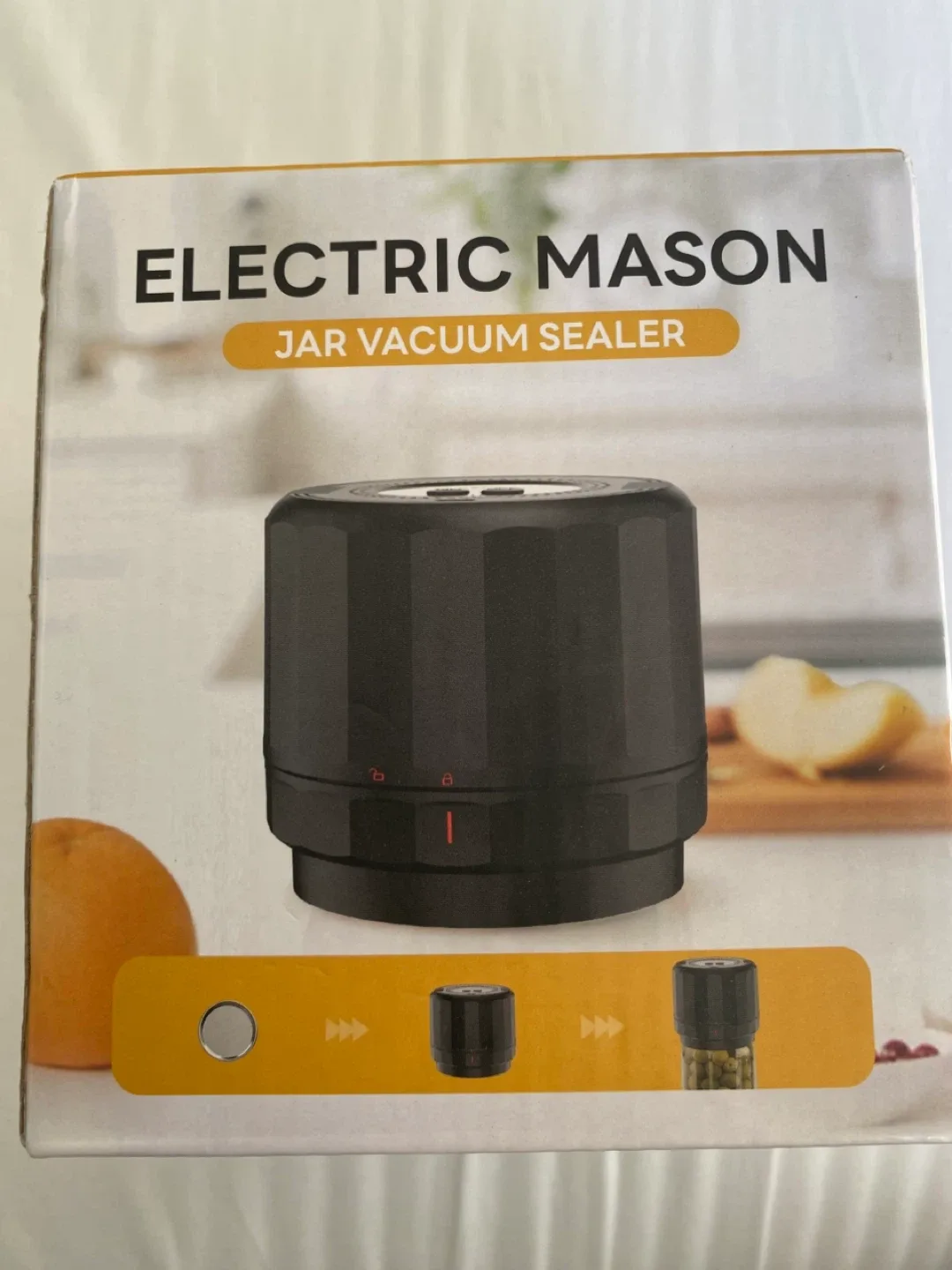 Electric Mason Jar Vacuum Sealer - Black - New in Box! thumbnail