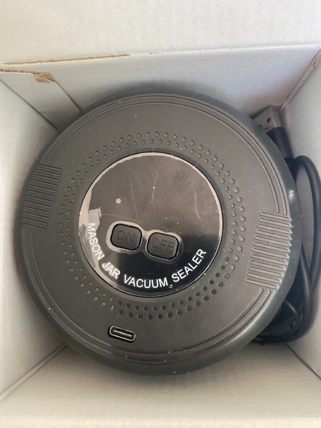 Electric Mason Jar Vacuum Sealer - Black - New in Box! image indicator(5)