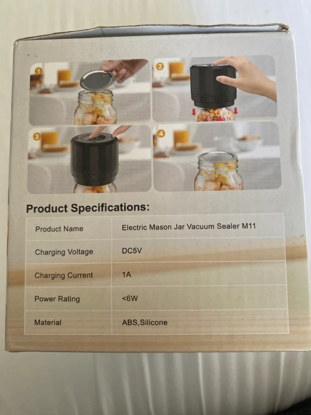 Electric Mason Jar Vacuum Sealer - Black - New in Box! image indicator(7)