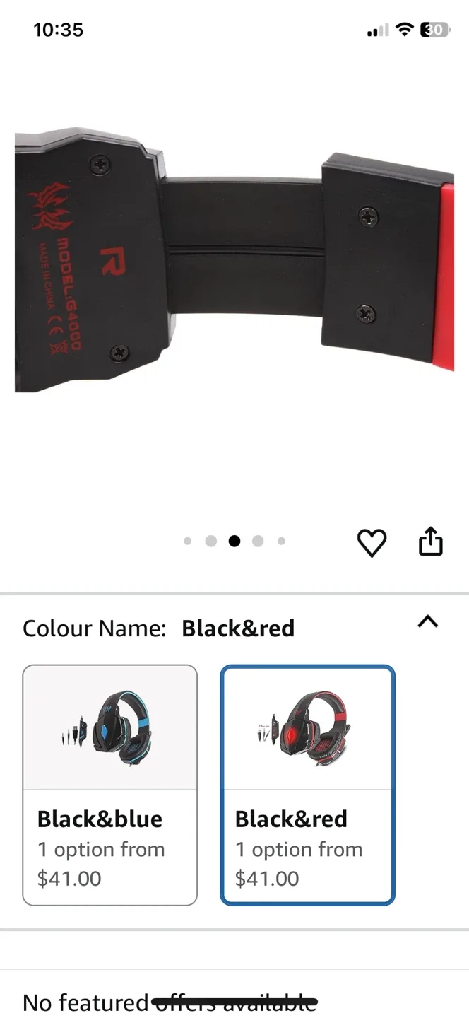 Gaming Headset - Black & Red image indicator(5)