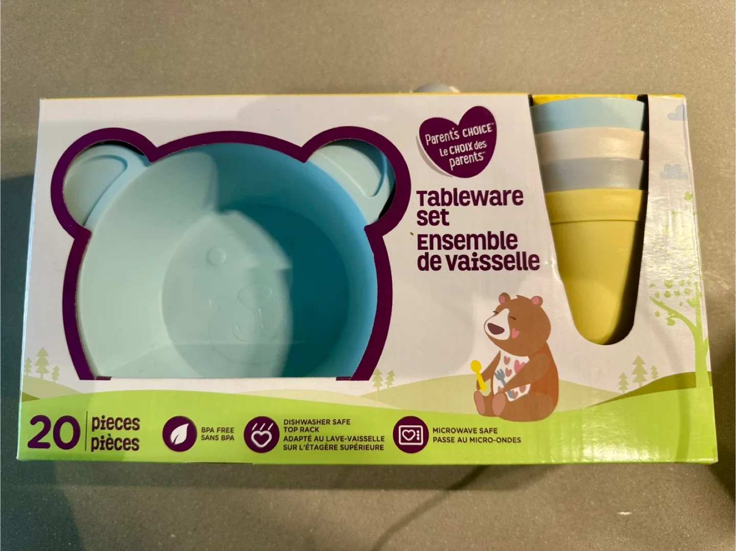 New Parent's Choice 20-Piece Tableware Set