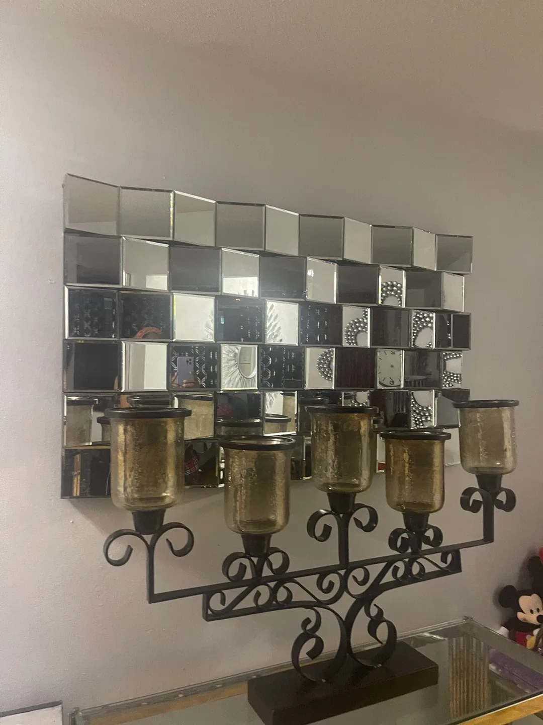 Candle Holder with 5 Glass Votives image indicator(2)