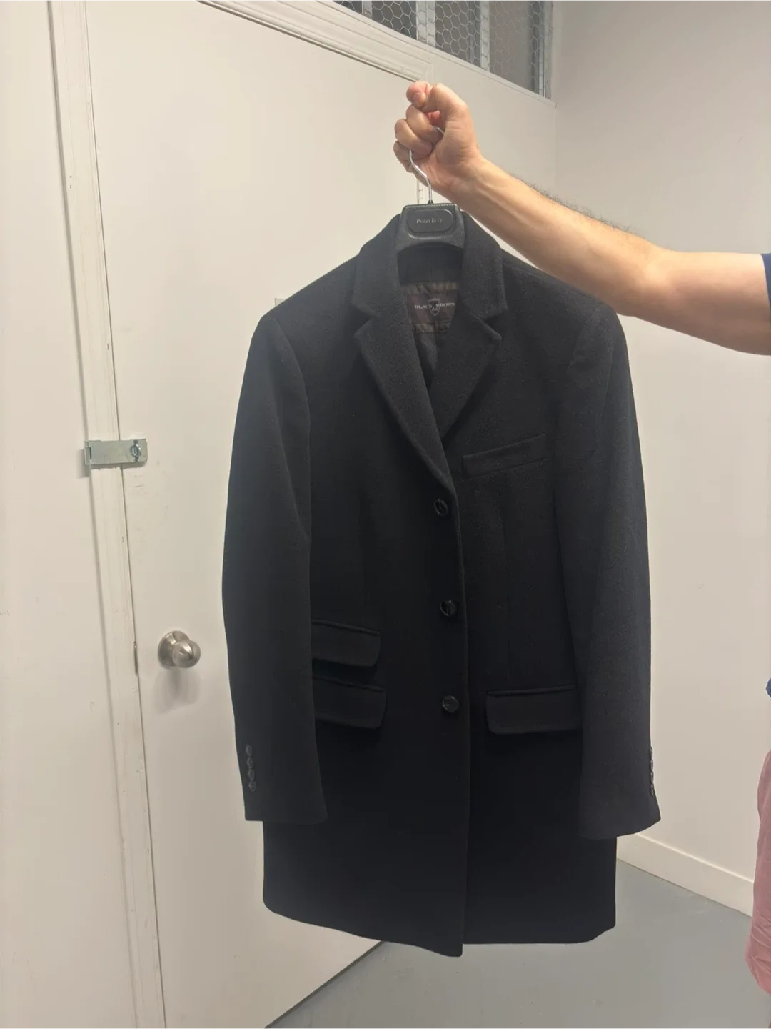 Black Brown 1826 Wool Blend Overcoat thumbnail