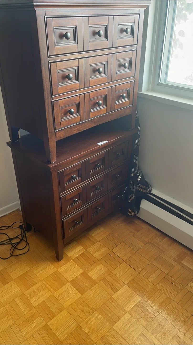 Bedroom Set: Bed Frame, Dresser, Nightstand image indicator(4)