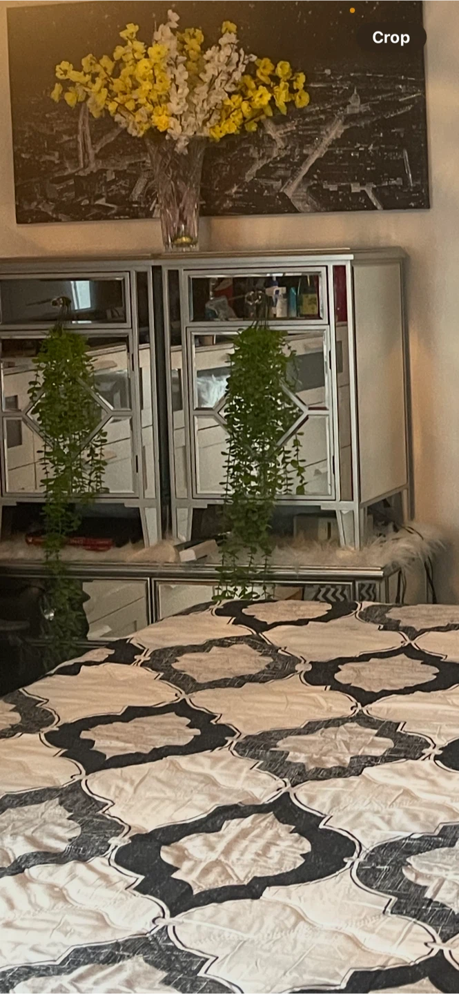 Bedroom Set: Bed Frame, Dresser, Nightstand