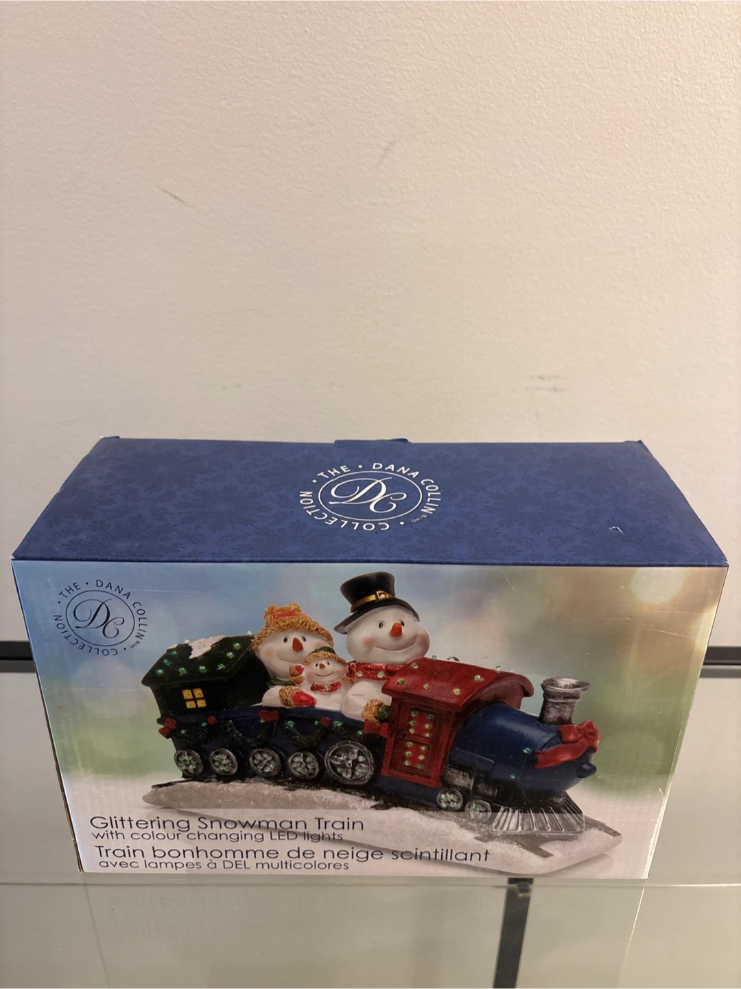 Dana Collection Glittering Snowman Train