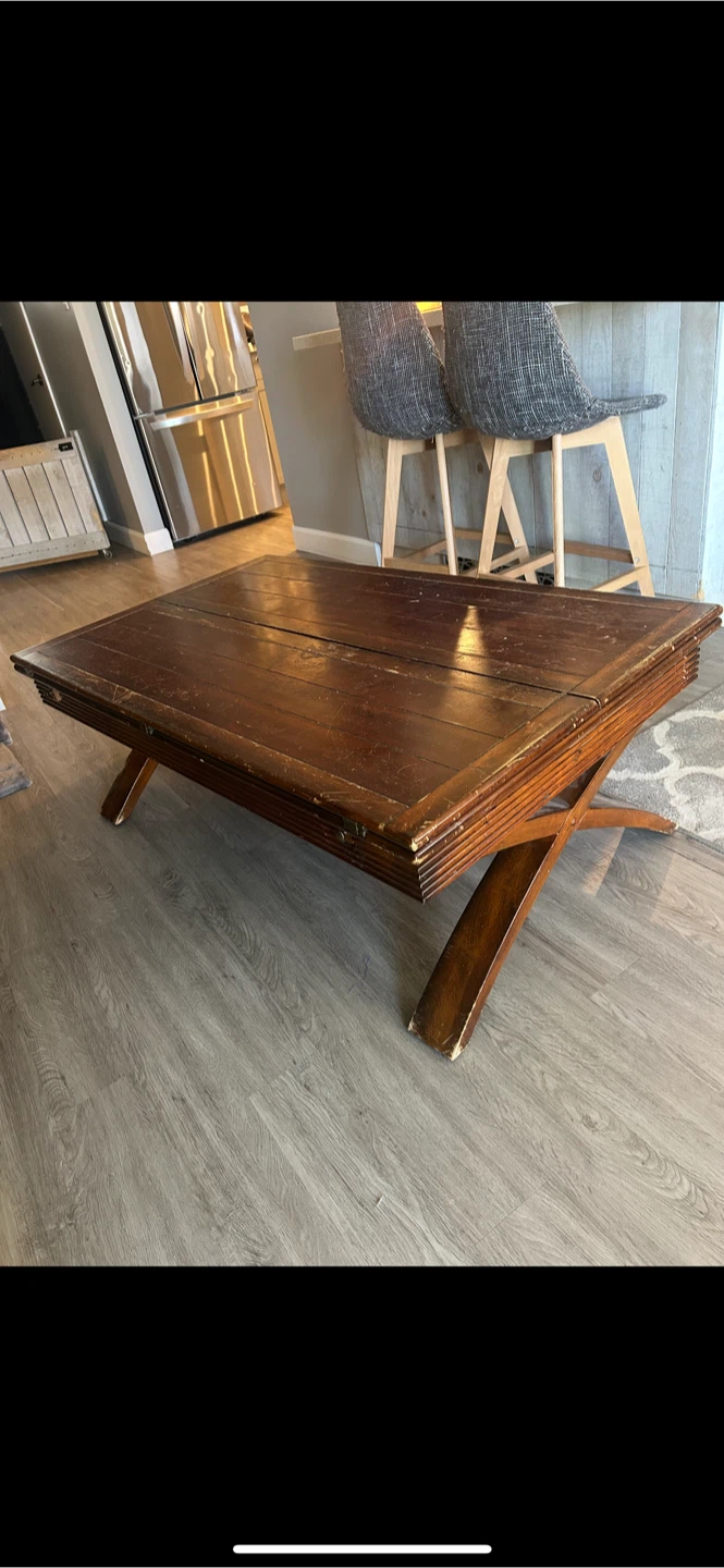 Vintage Folding Wood Table
