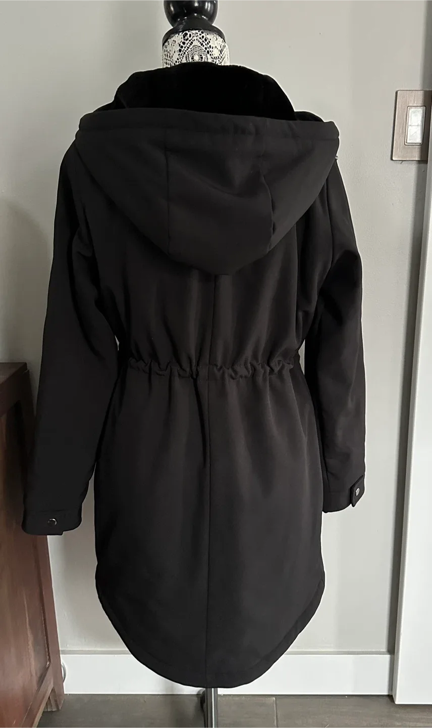 Vero Moda Black Winter Coat - Size Small image indicator(3)