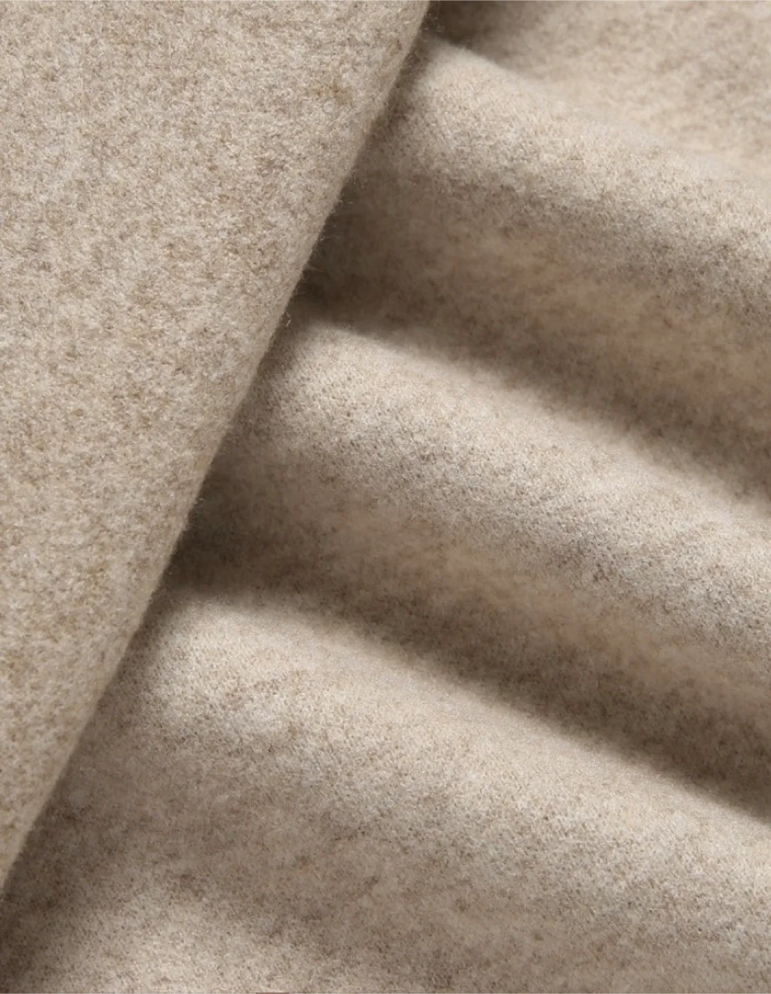 Beige A-Line Wool like skirt image indicator(5)