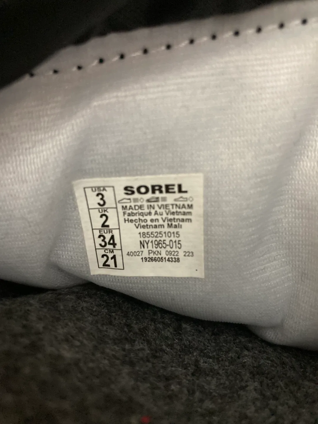 NEW Sorel boots size 3 image indicator(5)