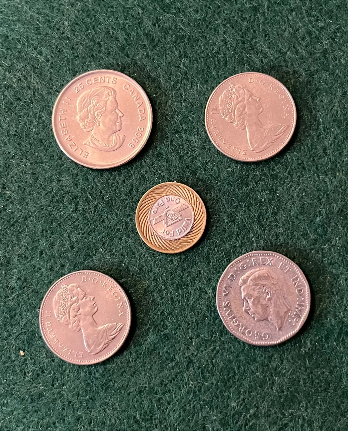 Vintage Canadian Coins - Assorted image indicator(4)