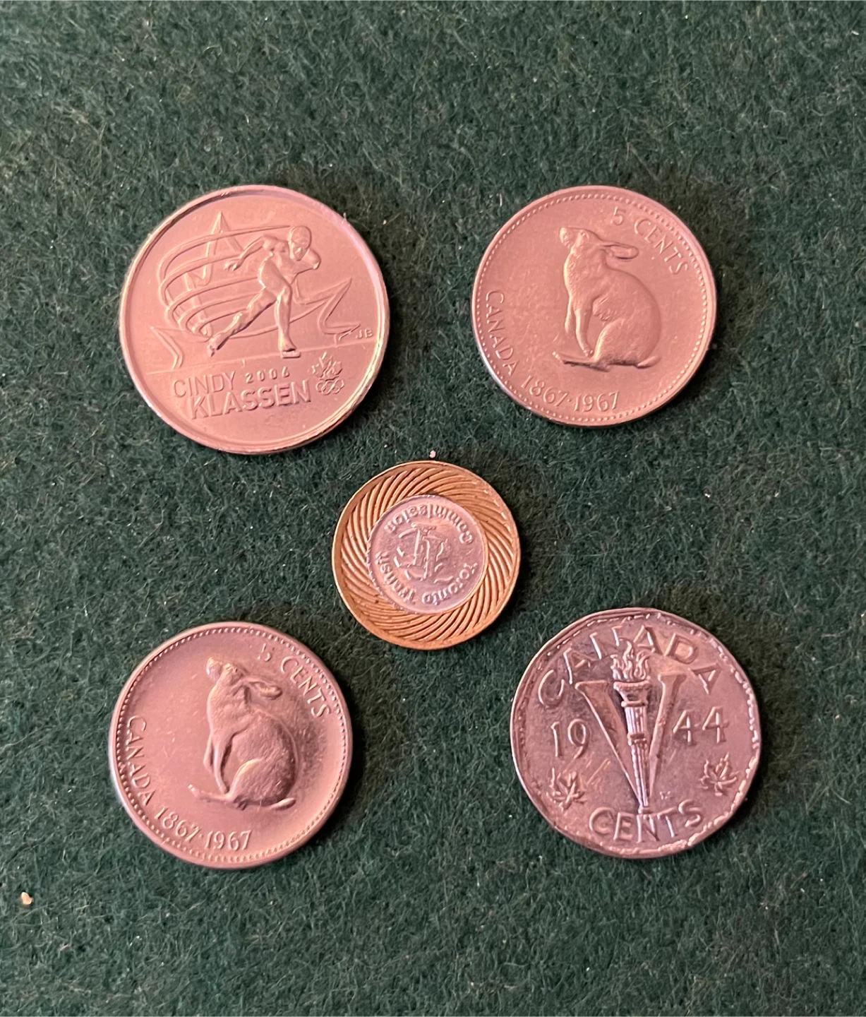 Vintage Canadian Coins - Assorted