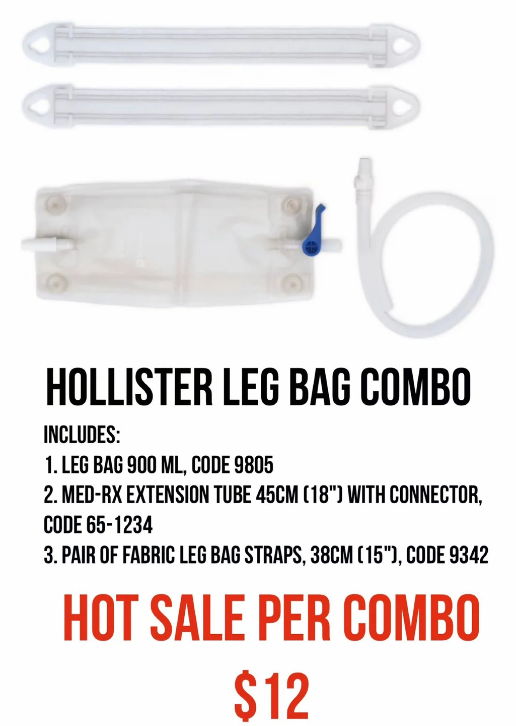 Hollister Leg Bag Combo - 900 ML - photo 2