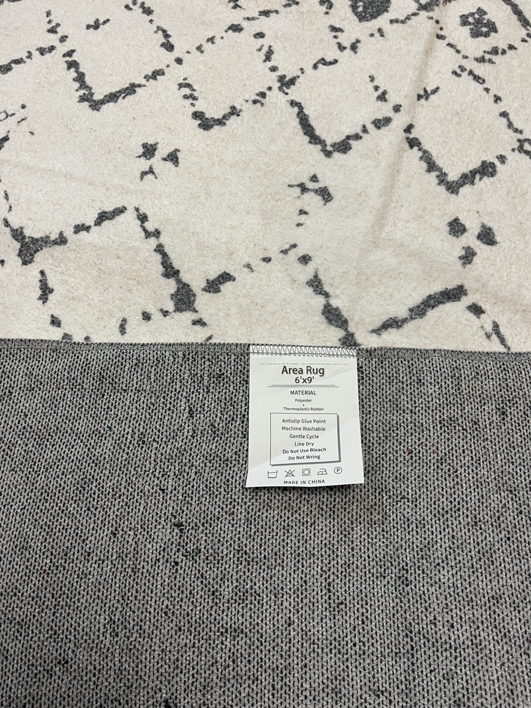Brand New 6x9ft Cream Grey Soft Area Rug - photo 2