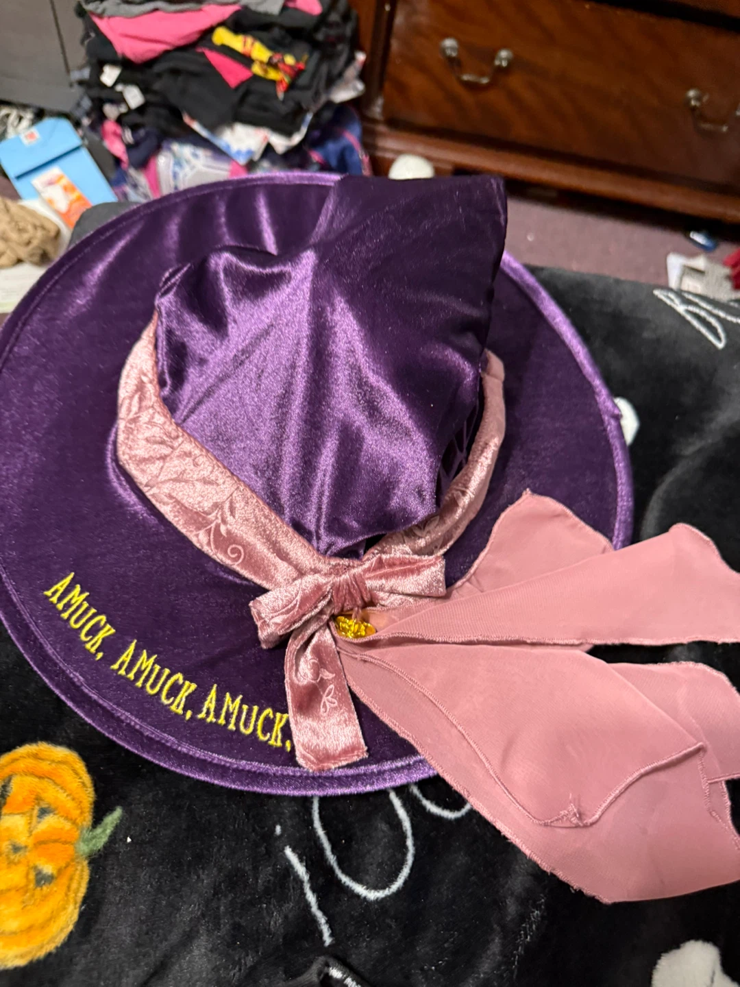 Hocus Pocus Sarah Sanderson  costume,Choker & Witch Hat - photo 4
