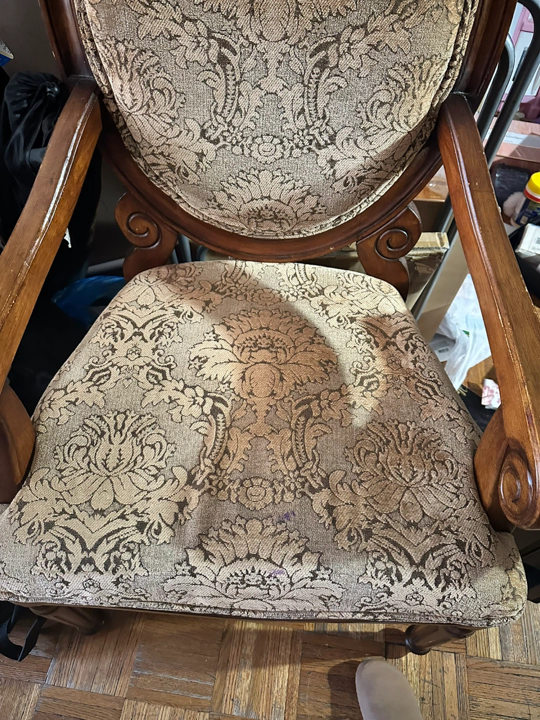 Vintage Armchair with Floral Pattern