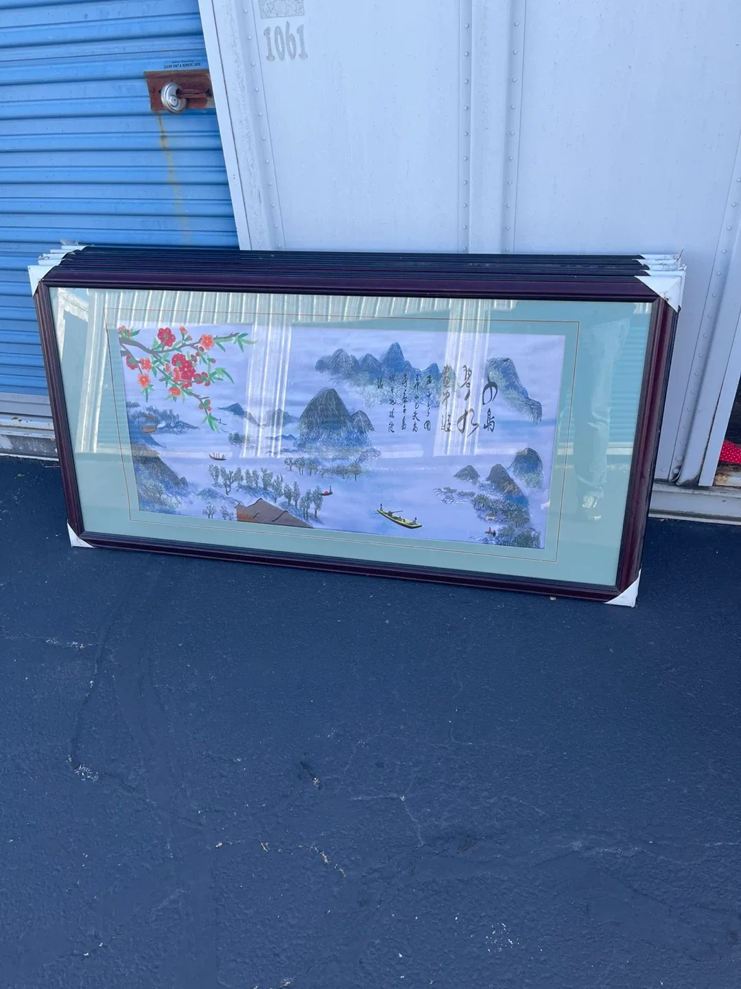 Framed Asian Landscape Painting thumbnail