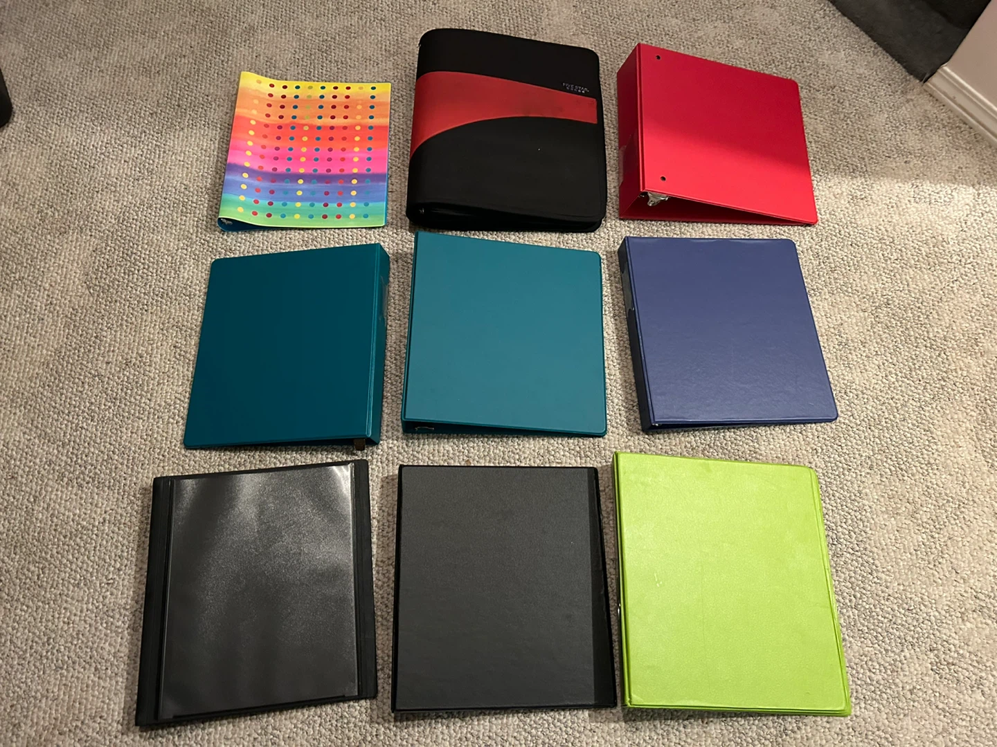Binders, Dividers, GridPaper & Duotangs. Take all $10
