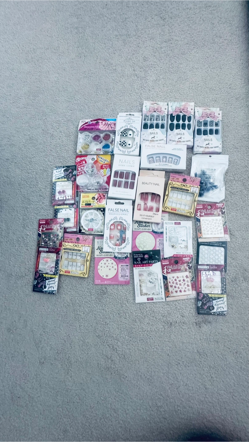 Assorted Nail Art Supplies