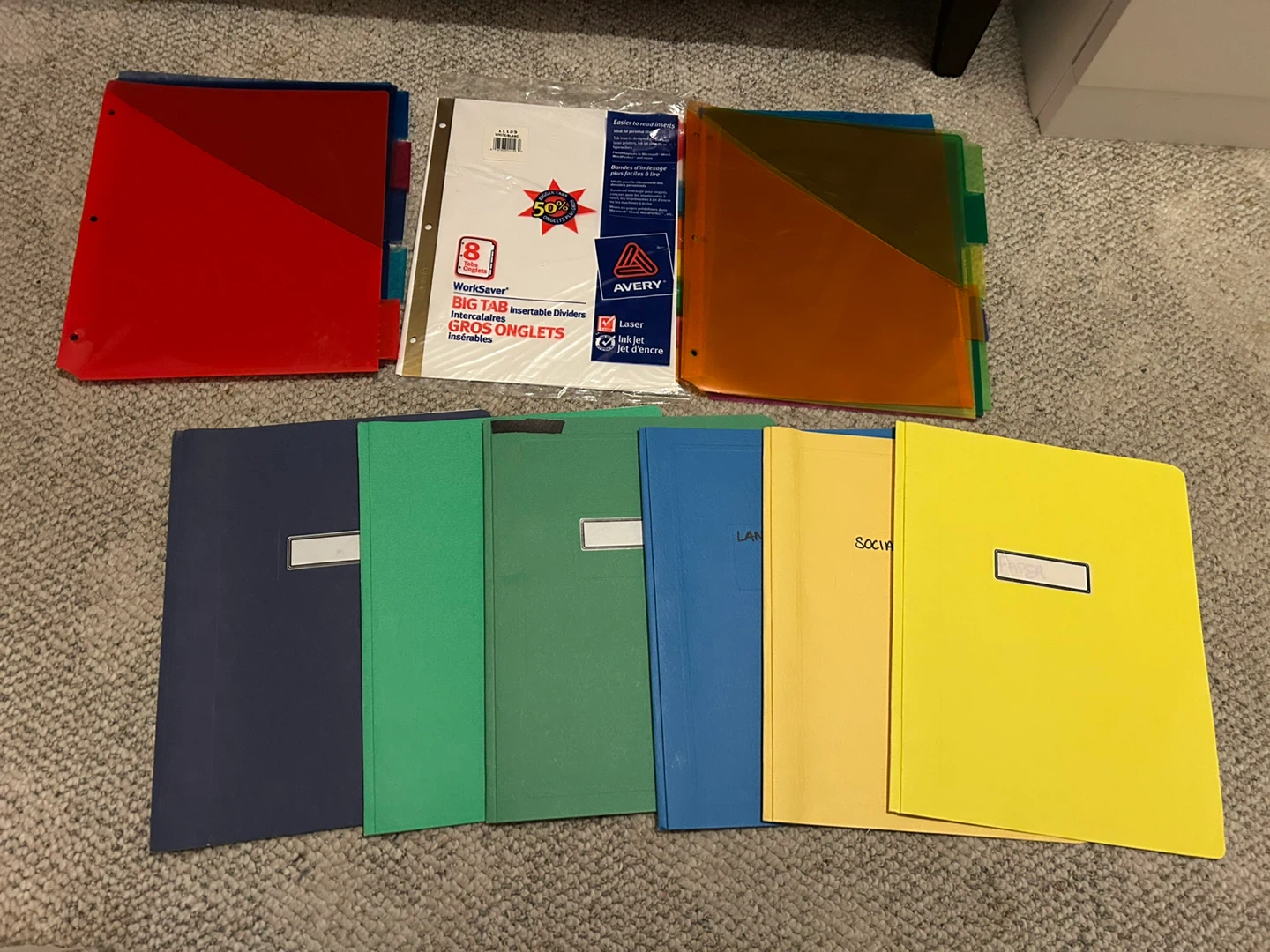 Binders, Dividers, GridPaper & Duotangs. Take all $10 - photo 2