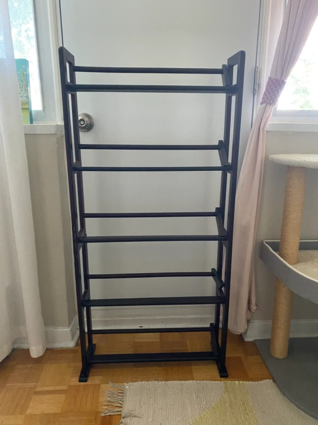 Wooden shoe rack image indicator(2)