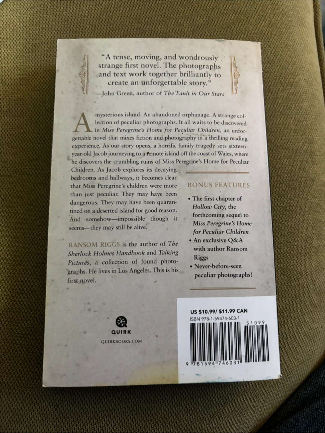Miss Peregrine's Home for Peculiar Children by Ransom Riggs - photo 2