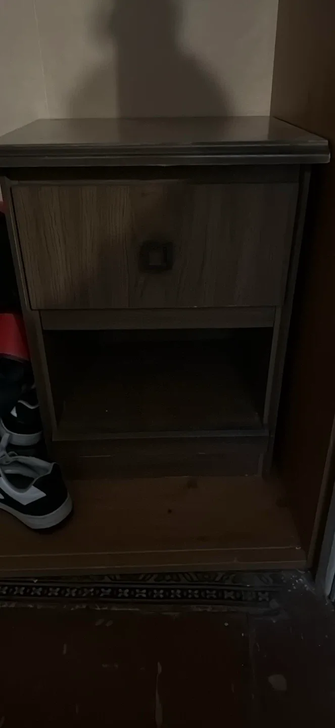 Wooden Brown Nightstand image indicator(2)