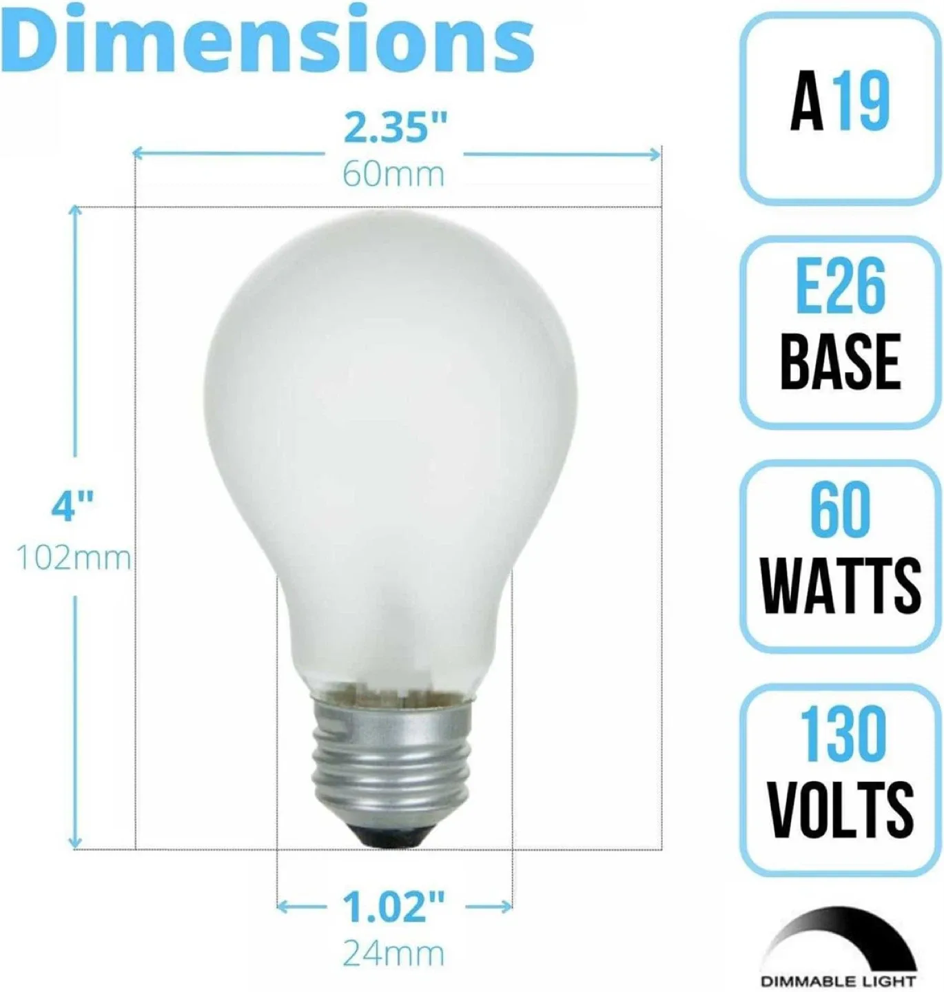 Tractiv 60W Incandescent Light Bulbs - New! image indicator(2)