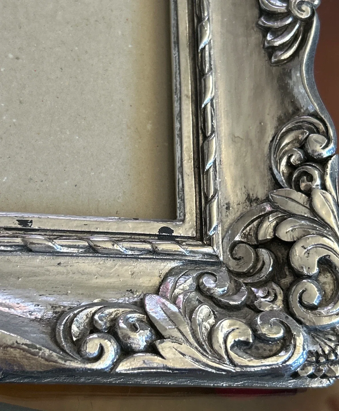 Silver Ornate Picture Frame image indicator(3)