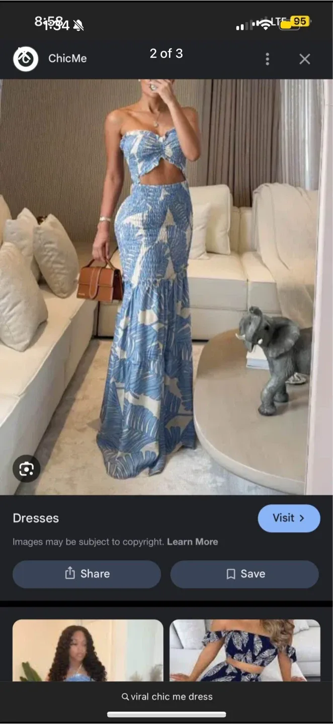 Viral Chic Me Tropical Print Dress image indicator(3)