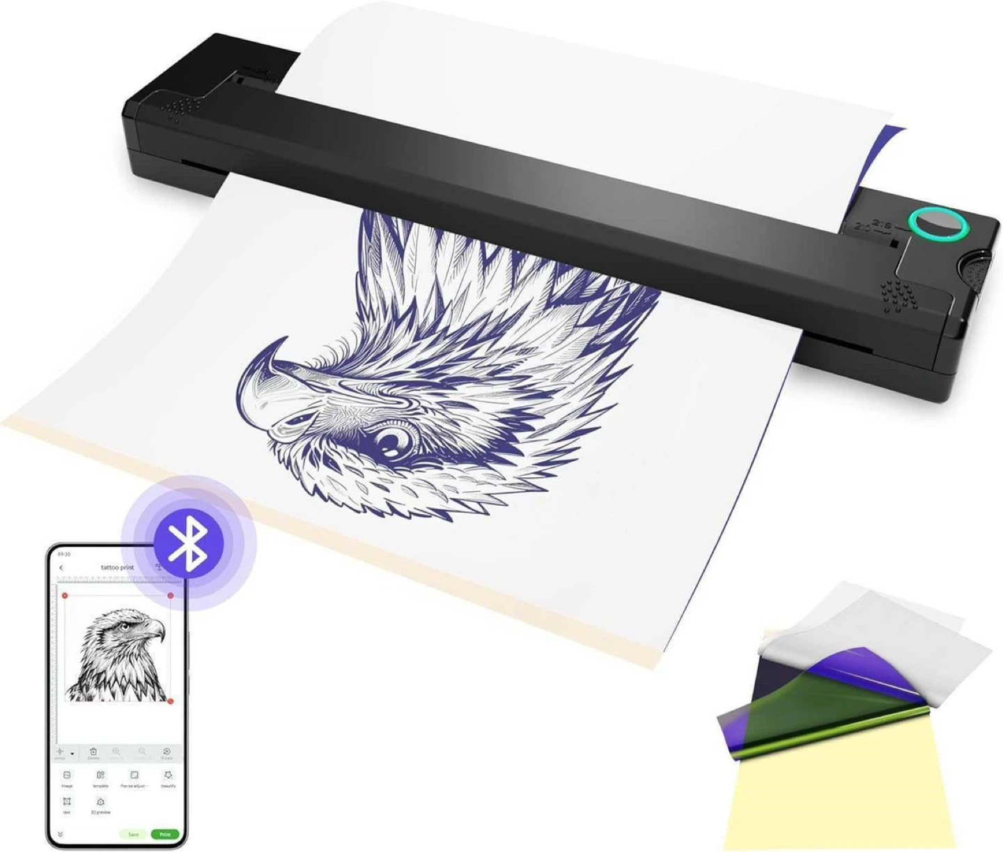 Peripage Wireless Tattoo Transfer Printer - Like New!