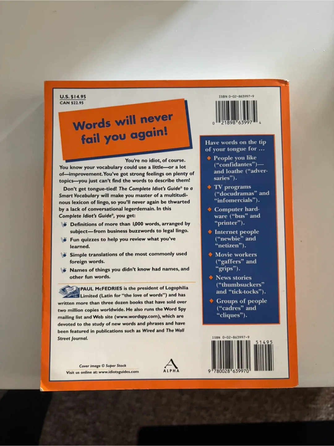 The Complete Idiot's Guide to A Smart Vocabulary image indicator(2)