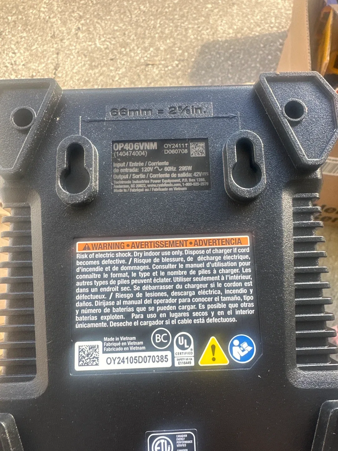 Ryobi 40V Battery Charger image indicator(2)