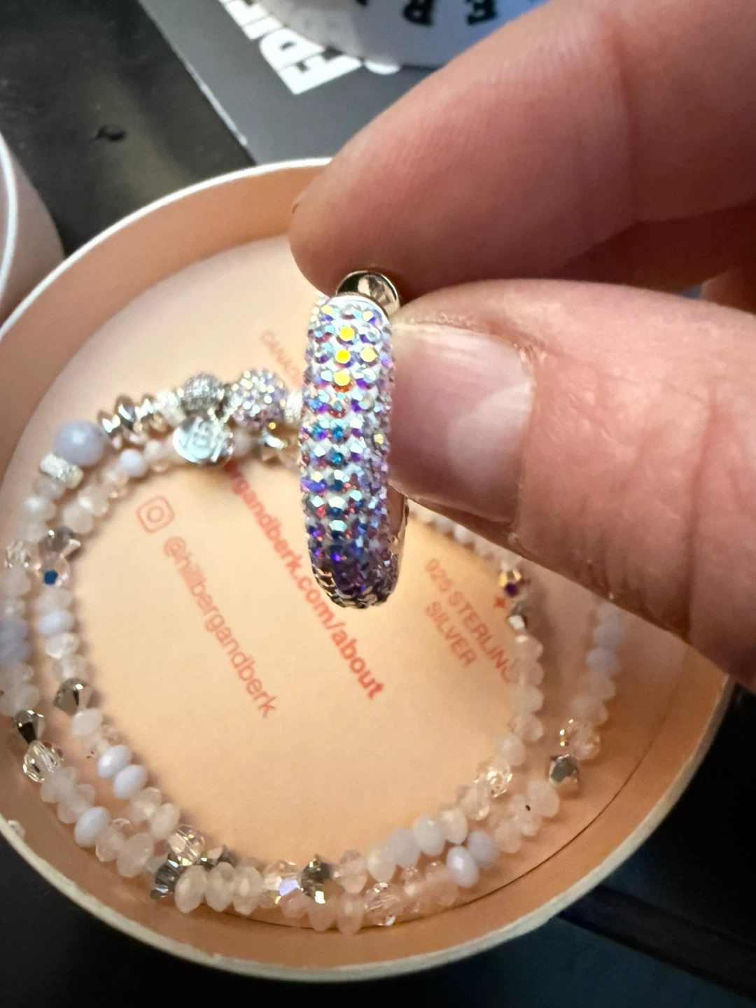 Hillberg & Berk Large Sparkle Hoop Earrings - photo 4