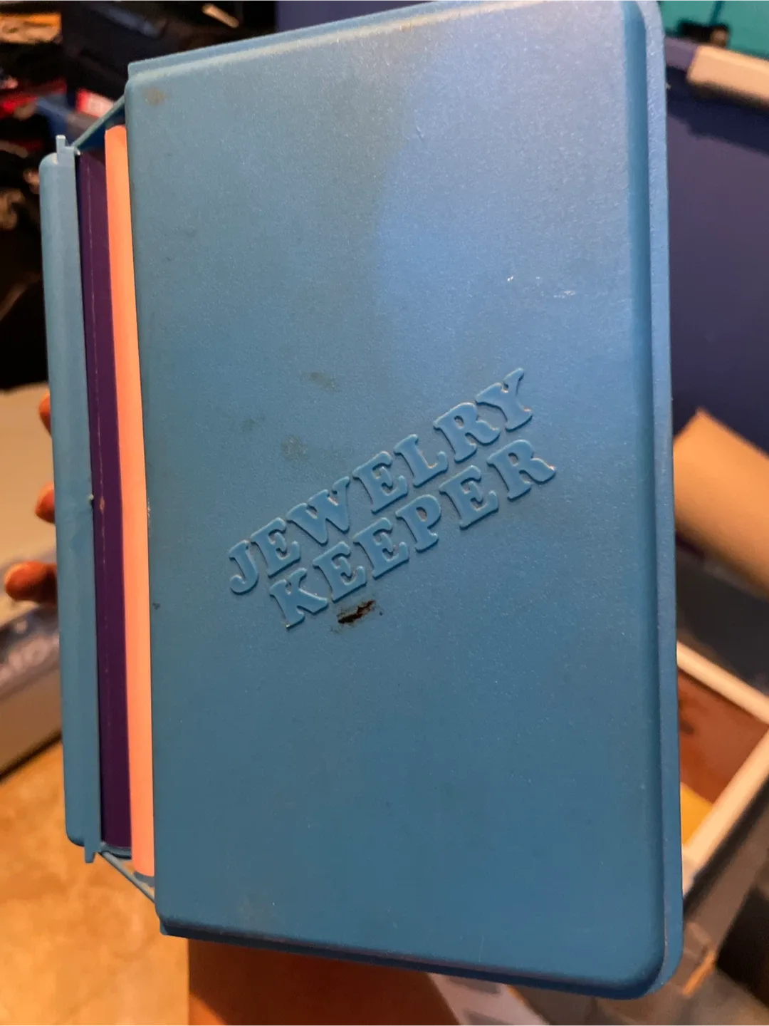 Vintage Jewelry Keeper - Blue Case