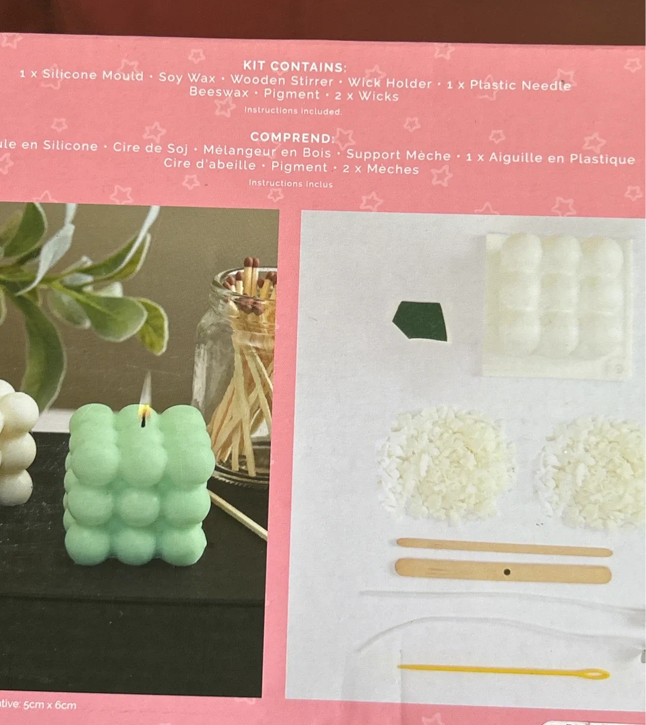 Simply Make Nine Ball Cube Candle Making Kit image indicator(2)