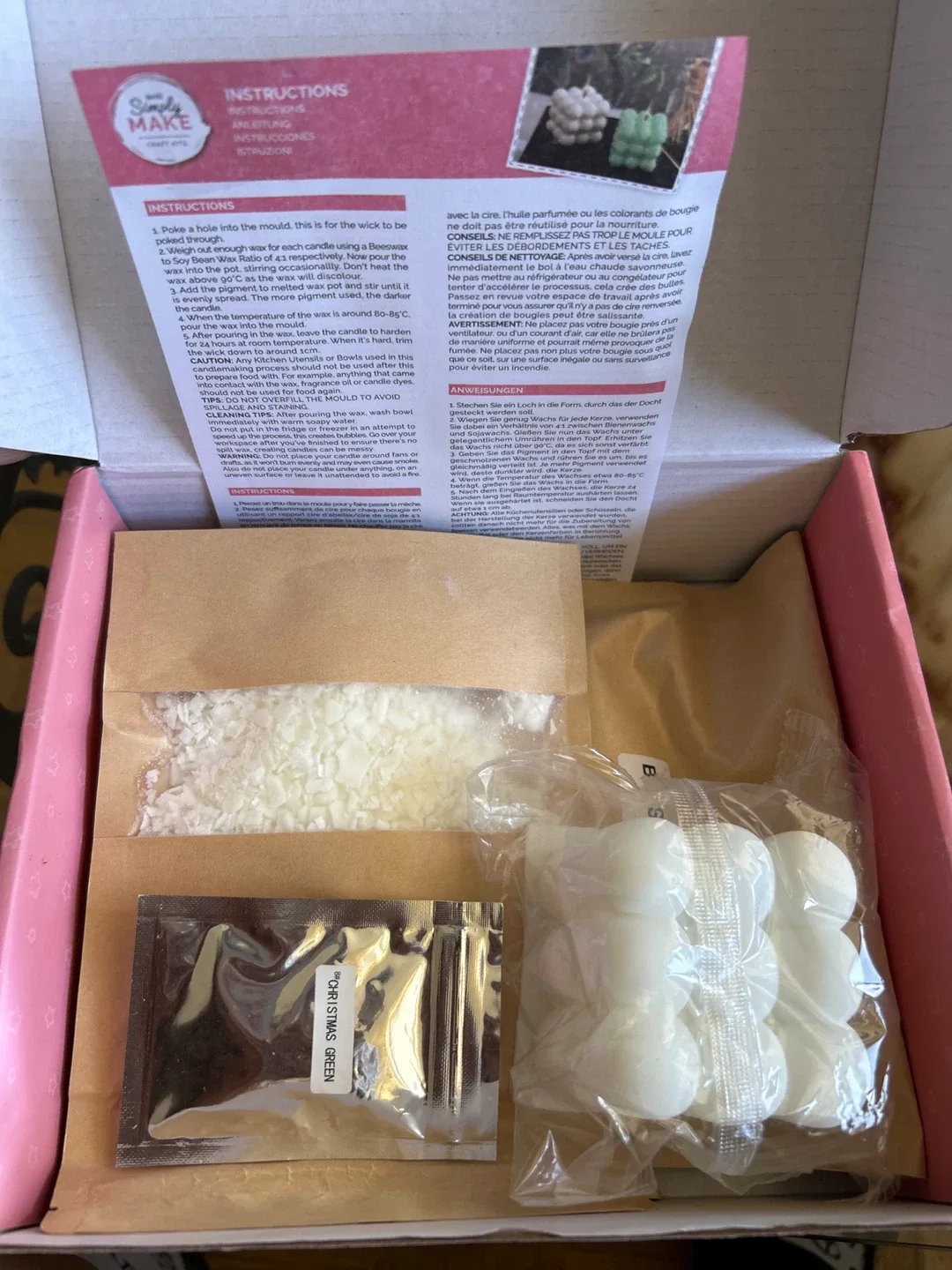 Simply Make Nine Ball Cube Candle Making Kit image indicator(4)