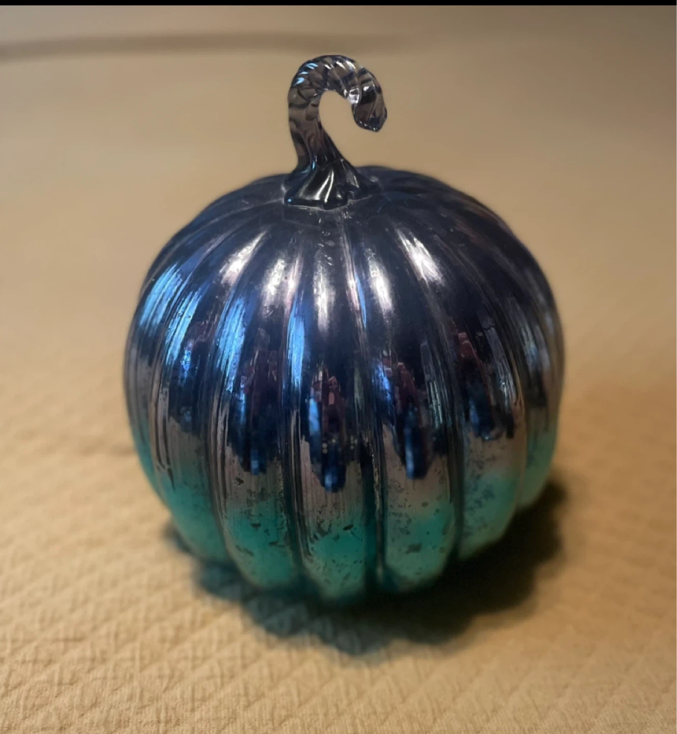 Glass Pumpkin Decor