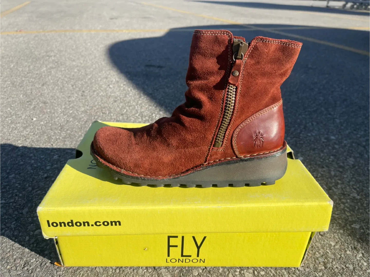 Fly London Brown Suede Ankle Boots