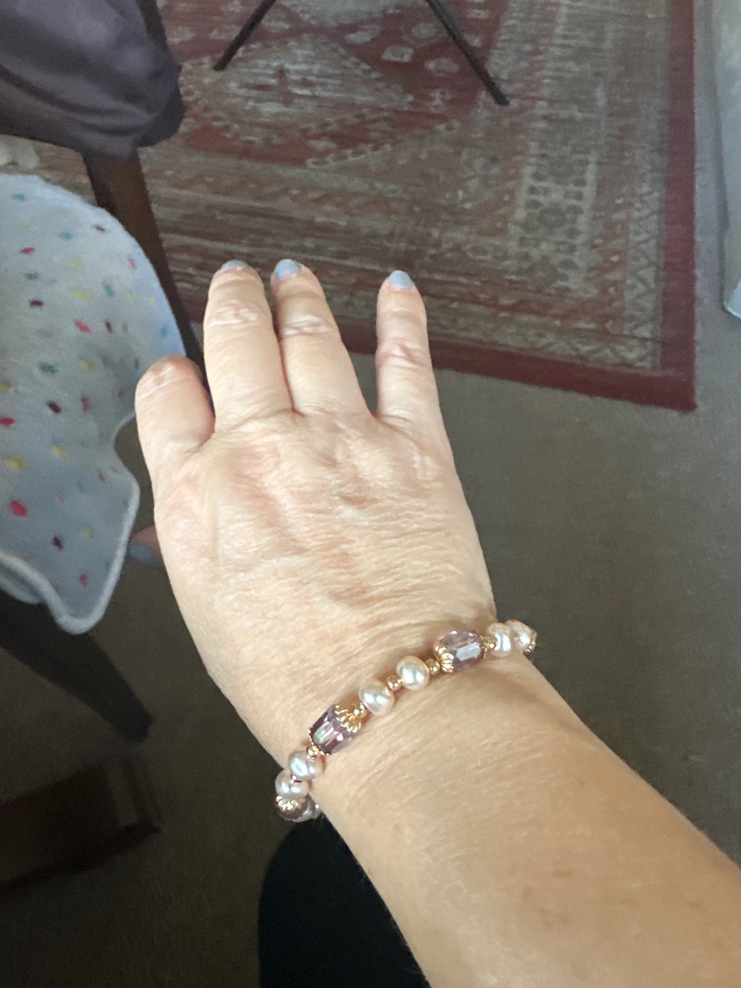 Pearl and Crystal Bracelet